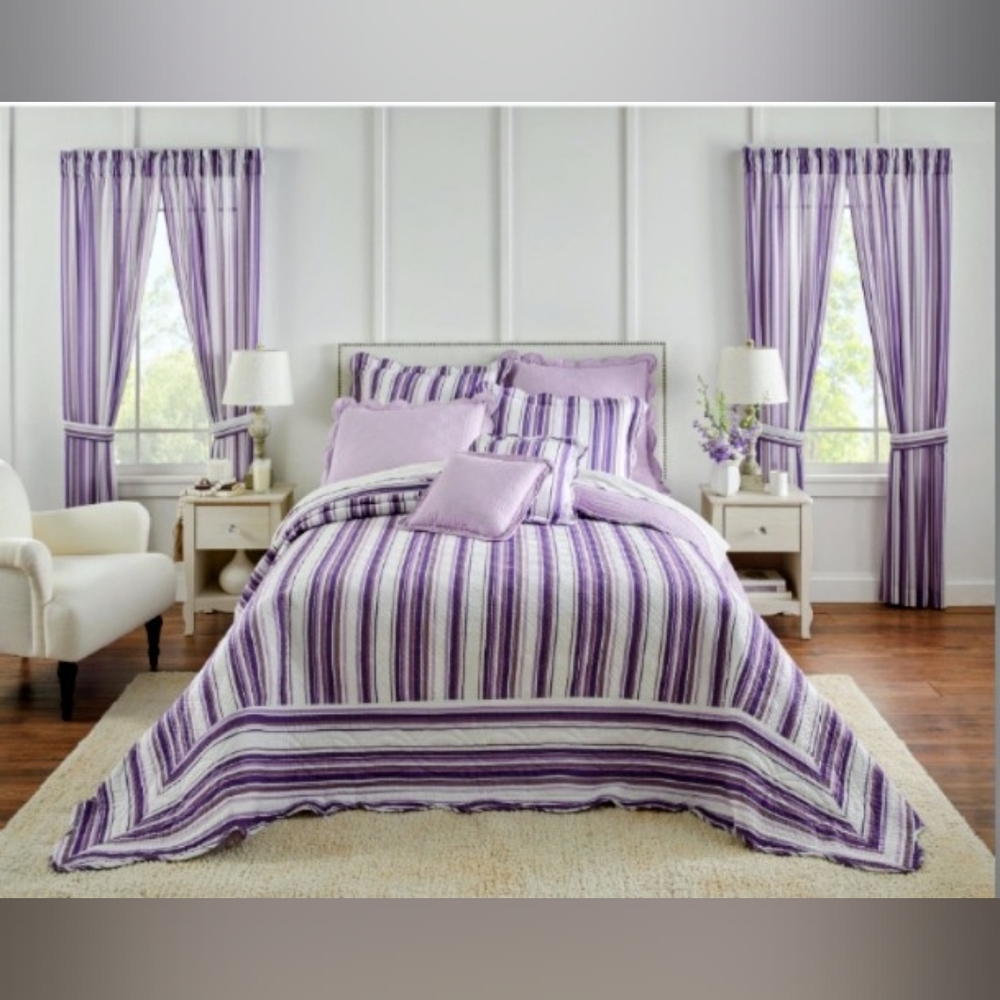 NEW Cotton Oversized Reversible King Bedspread Quilt Blanket
